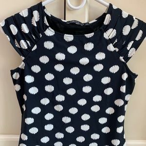 Carlisle Black and White  size XSmall Blouse.